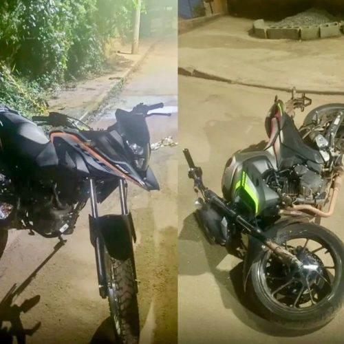 Polícia Militar recupera duas motocicletas roubadas e apreende arma em Amador Bueno