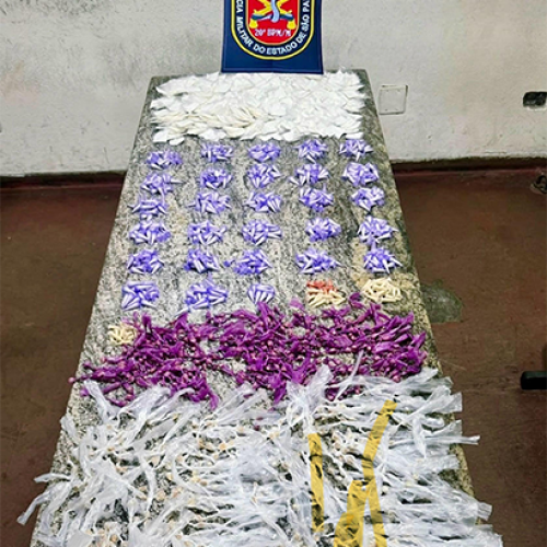 FORÇA TÁTICA DA PM PRENDE TRAFICANTE COM 2.227 PORÇÕES DE DROGAS NO JARDIM ROSEMEIRE, EM ITAPEVI